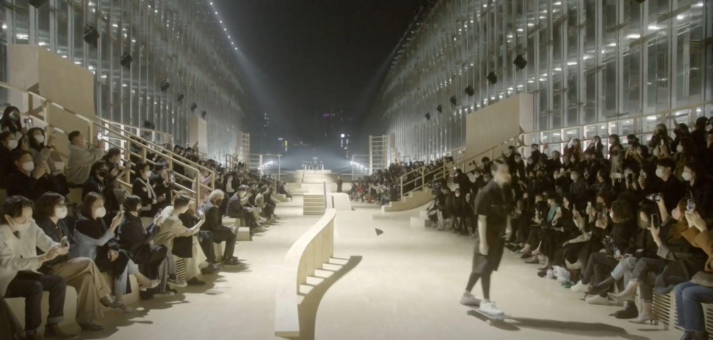 Dior skate fashion show