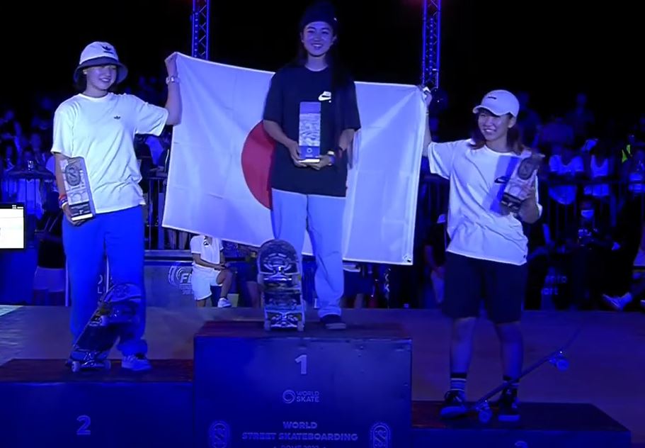 Japanese Teens Wins Women's Street Skateboarding World Championships in Rome