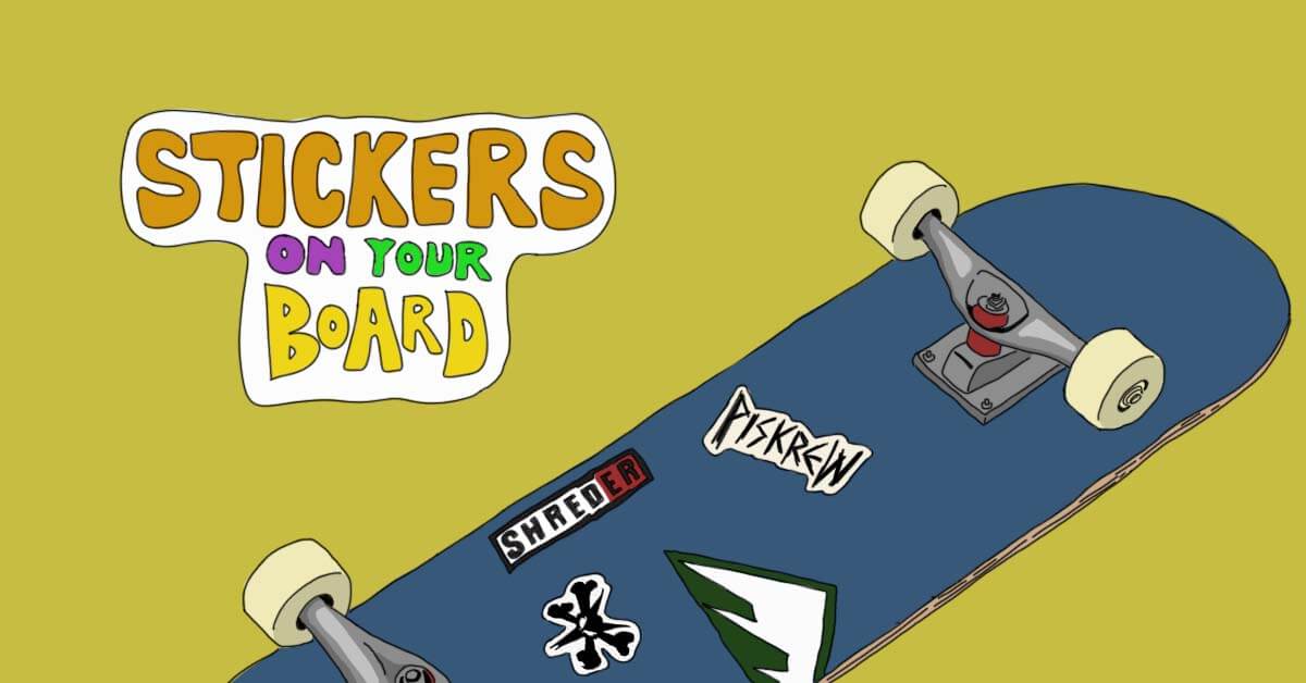 Skateboarding stickers