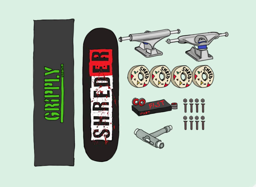 Skateboard Parts You'll Need