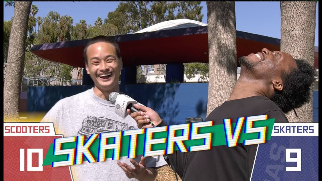 Skateboarders VS Scooters