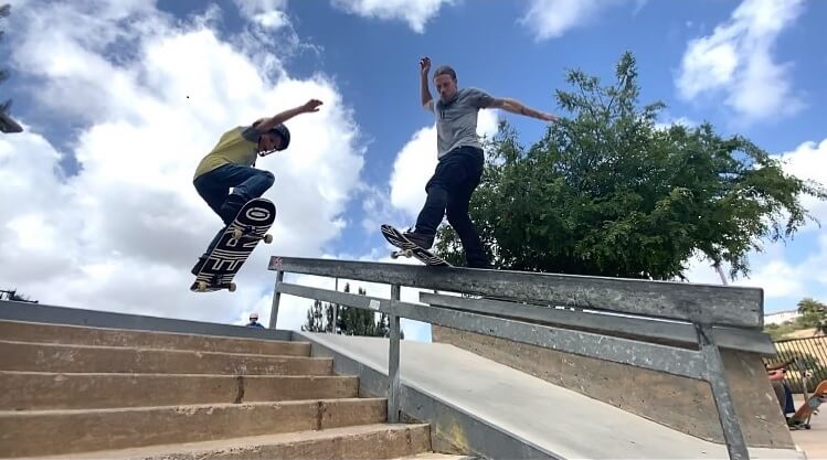 Tommy Sandoval and his son