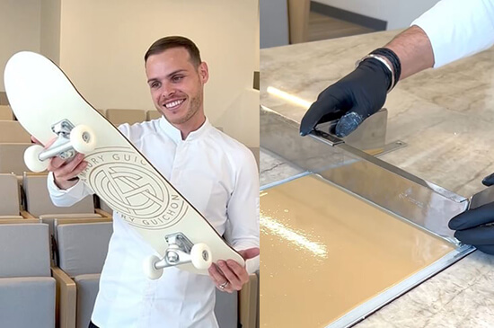 Amaury Guichon chocolate skateboard