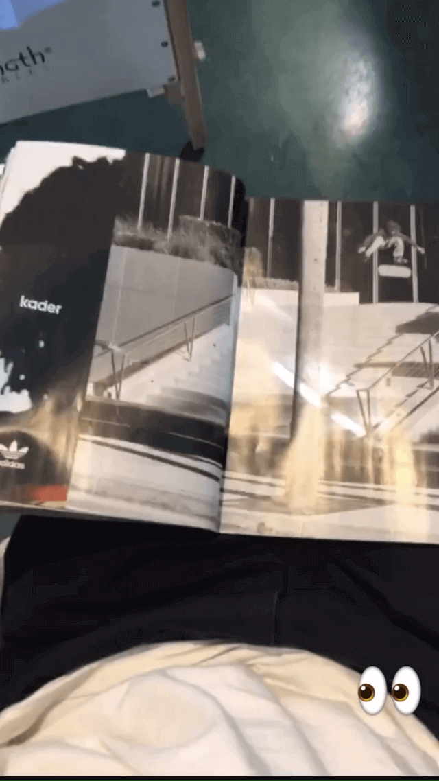 Kader on Adidas skateboarding