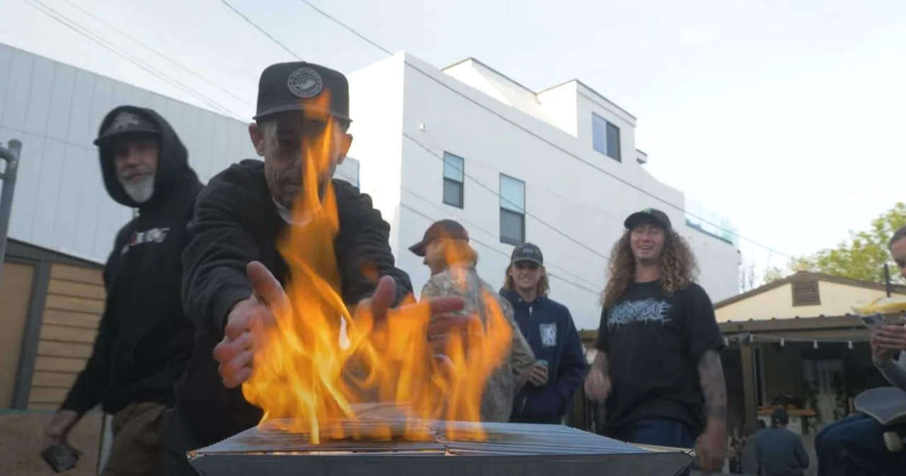 BBQ and skateboarding