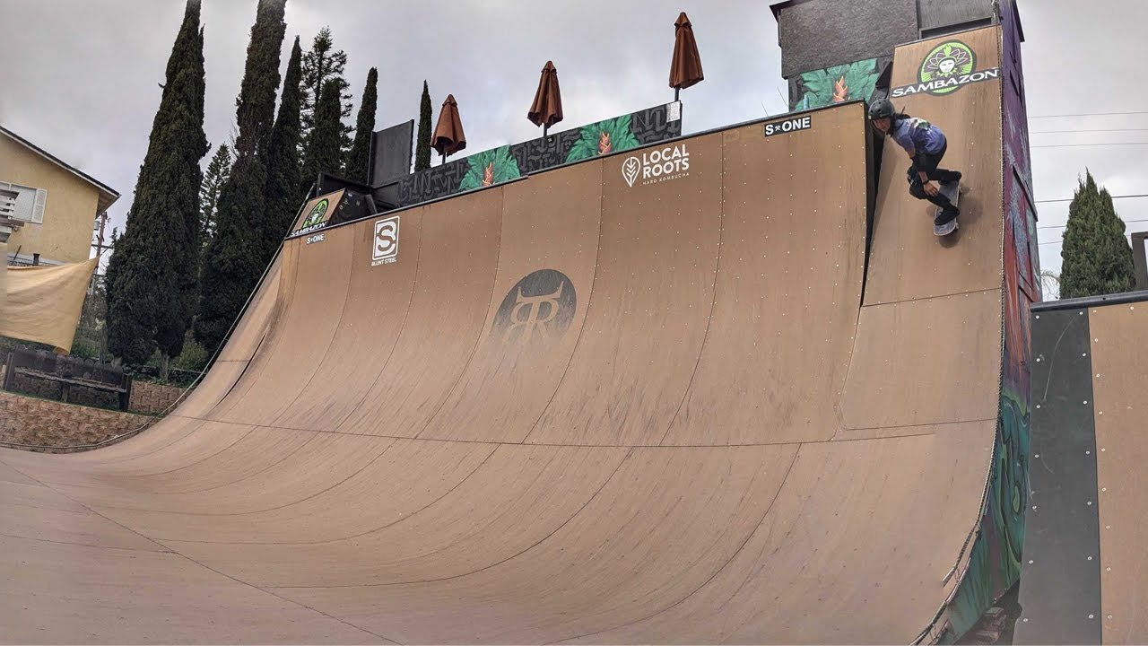 Backyard skateboard ramps in Vista