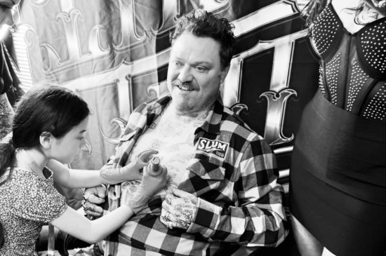 Bam Margera Gets a Tattoo to The Youngest Tattoo Artist Named Athena