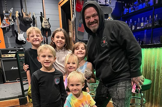 Bam Margera with Kids