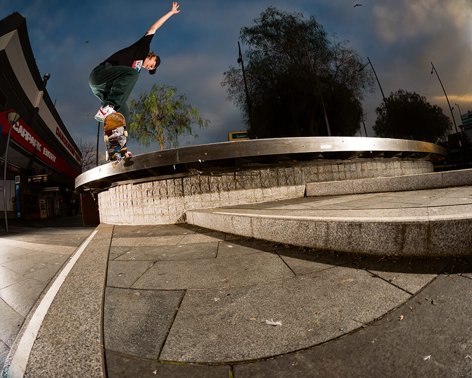 Ben Lawrie switch frontside crooked grind