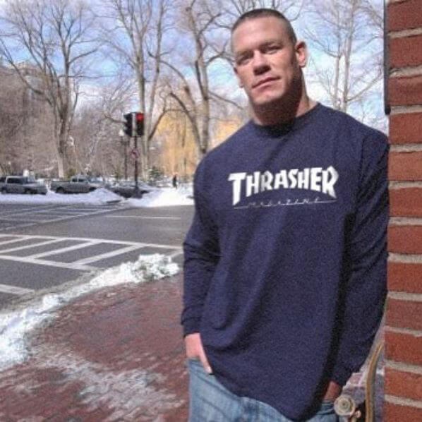 John Cena spotted wearing Thrasher Tee