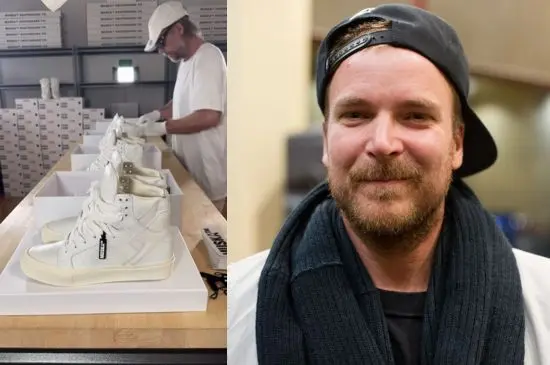 Chad Muska making shoes