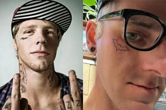Core Skater Pays Homage to Braydon Szafranski's Gnarly Face Bat Tattoo