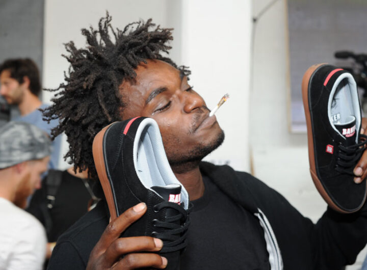 Cyril Jackson Smoking with his shoes