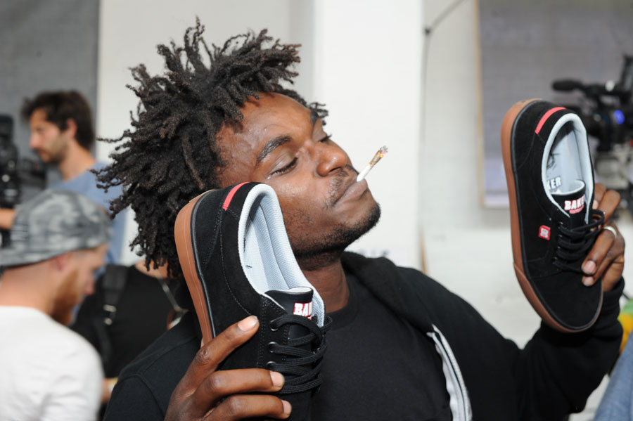 Cyril Jackson Smoking with his shoes