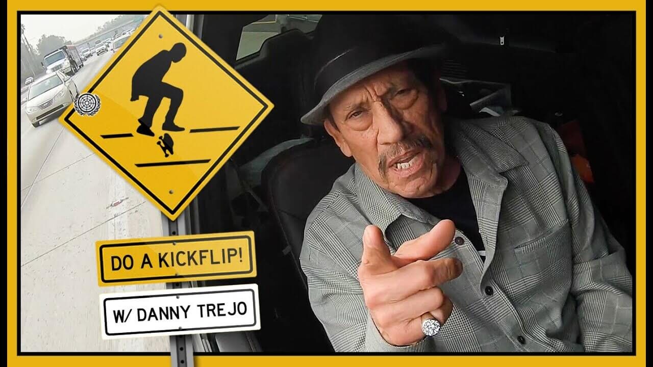 Danny Trejo Do a Kickflip