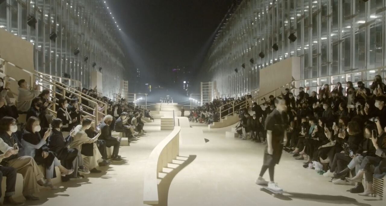 Dior skate fashion show