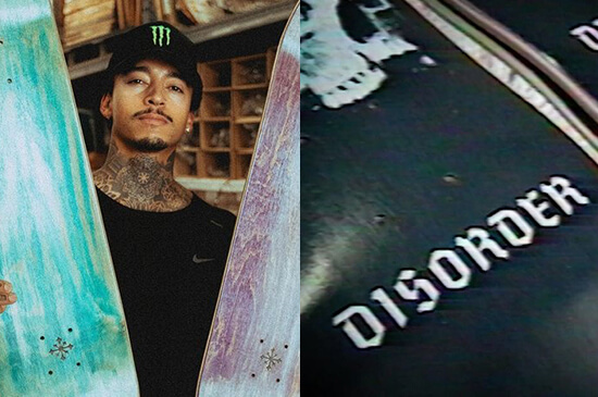 Nyjah Huston's Disorder skateboards