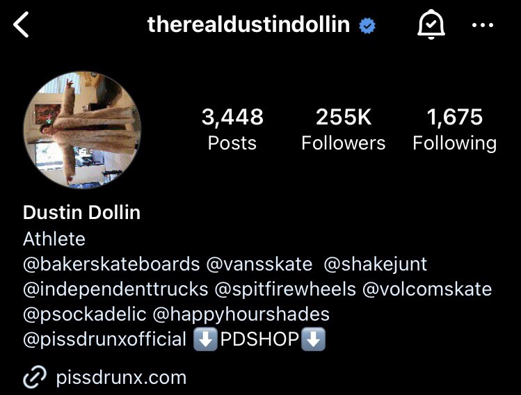 Dustin Dollin Instagram Account