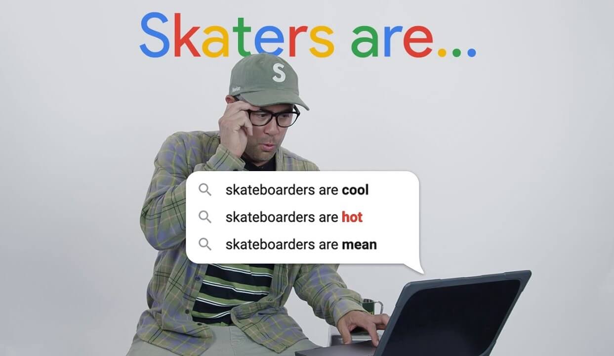 Eric Koston doing Google search