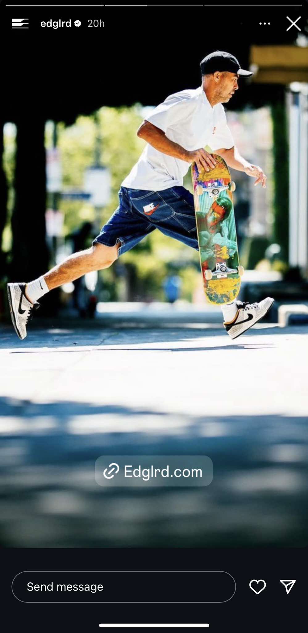 Eric Koston skating Edglrd Board