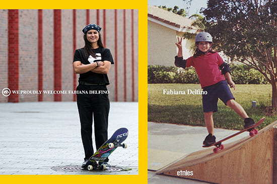 Fabiana Delfino on Etnies