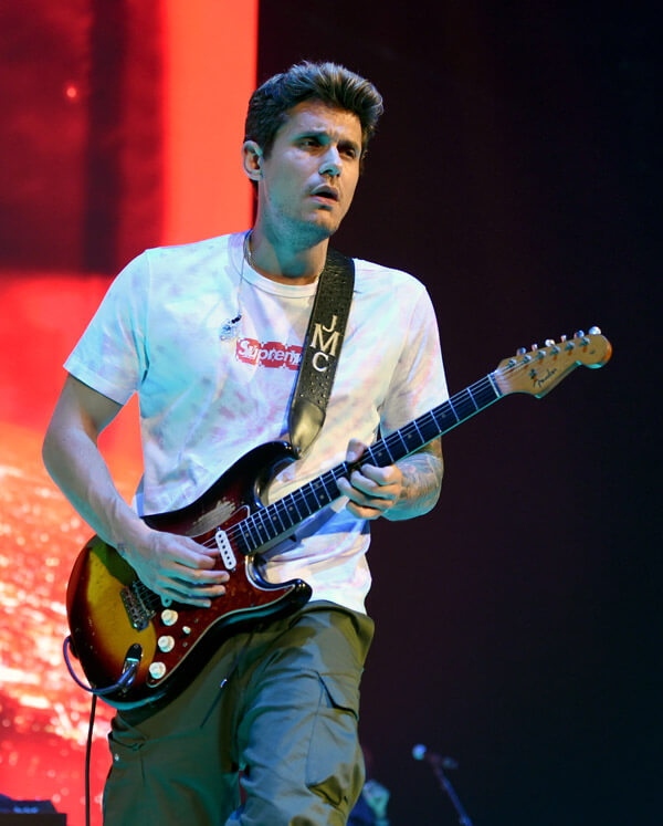 John Mayer wearing Supreme