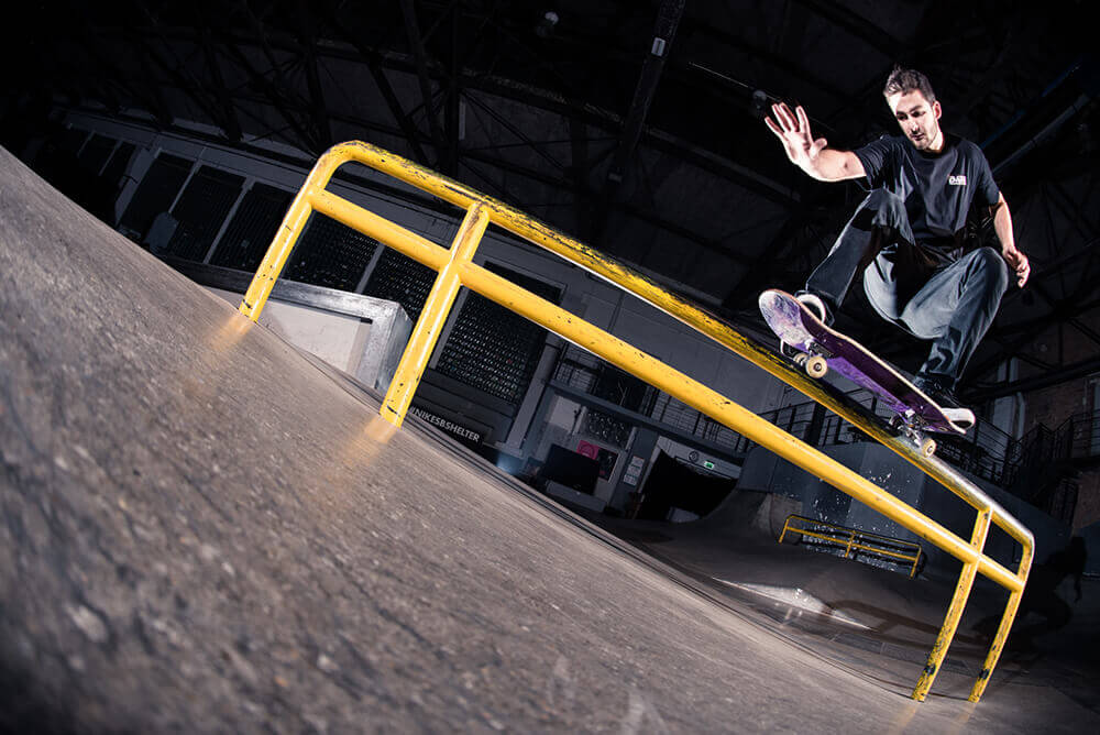 Giorgi Balkhamishvili backside 50-50 up the rail