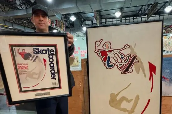 Guy Mariano Donates One-of-a-Kind Lance Mountain Painting From 2002 to The Skateboarding Hall of Fame