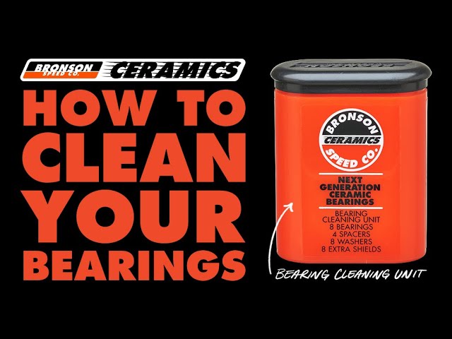 How to clean your bearings