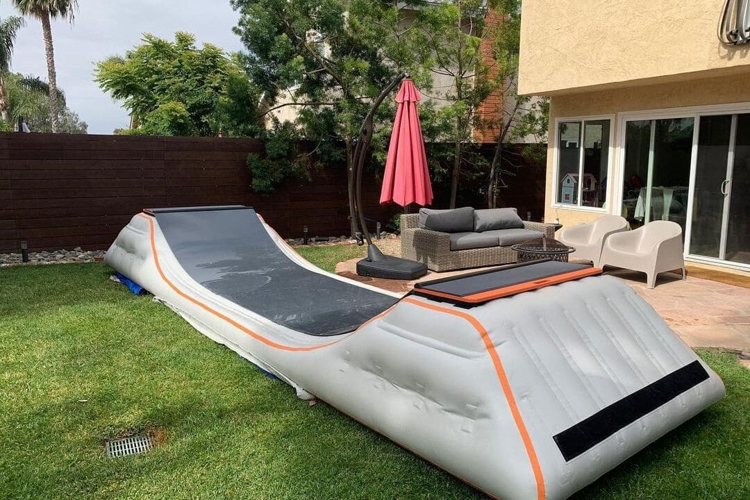 Inflatable Skateboarding Ramps