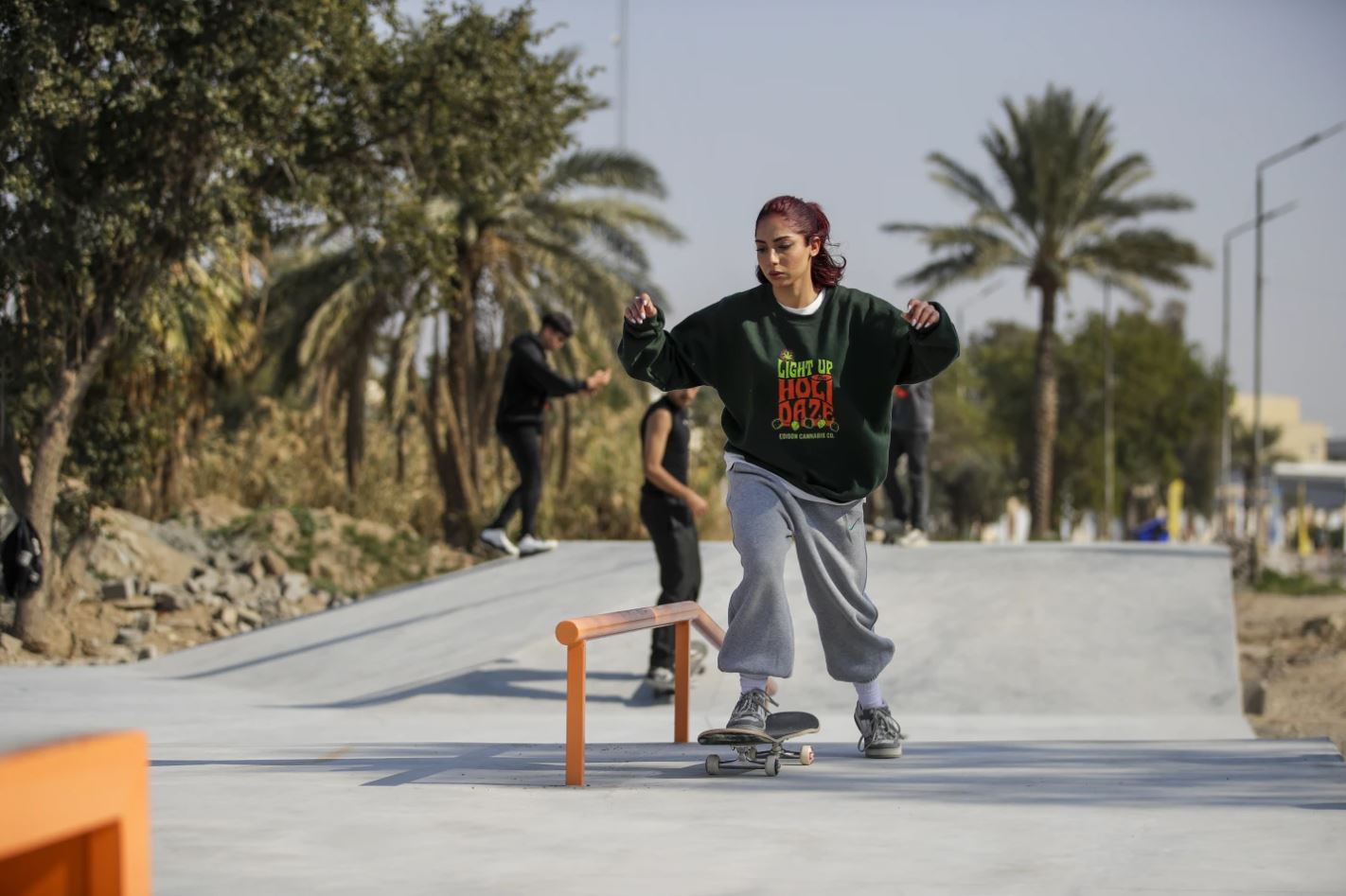 Iraqi Girl Skateboarder