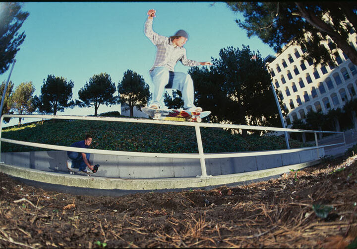 Jamie Thomas Skating Handrail