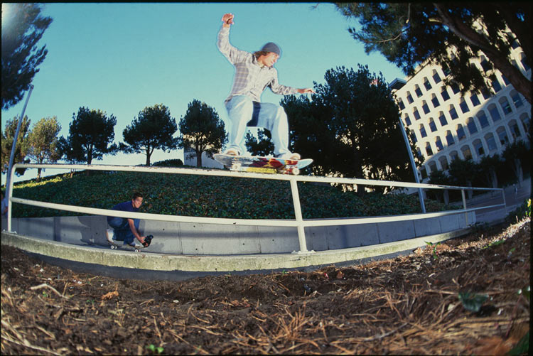 Jamie Thomas Skating Handrail