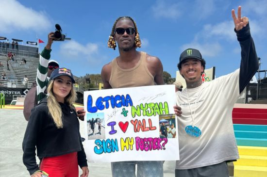 Jimmy Butler Posted Up w Nyjah Huston & Leticia Bufoni