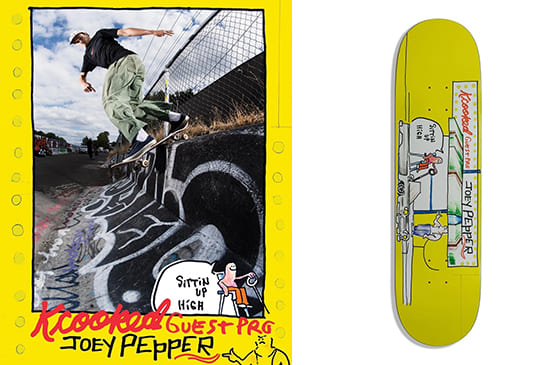 Joey Pepper guest pro board on Krooked