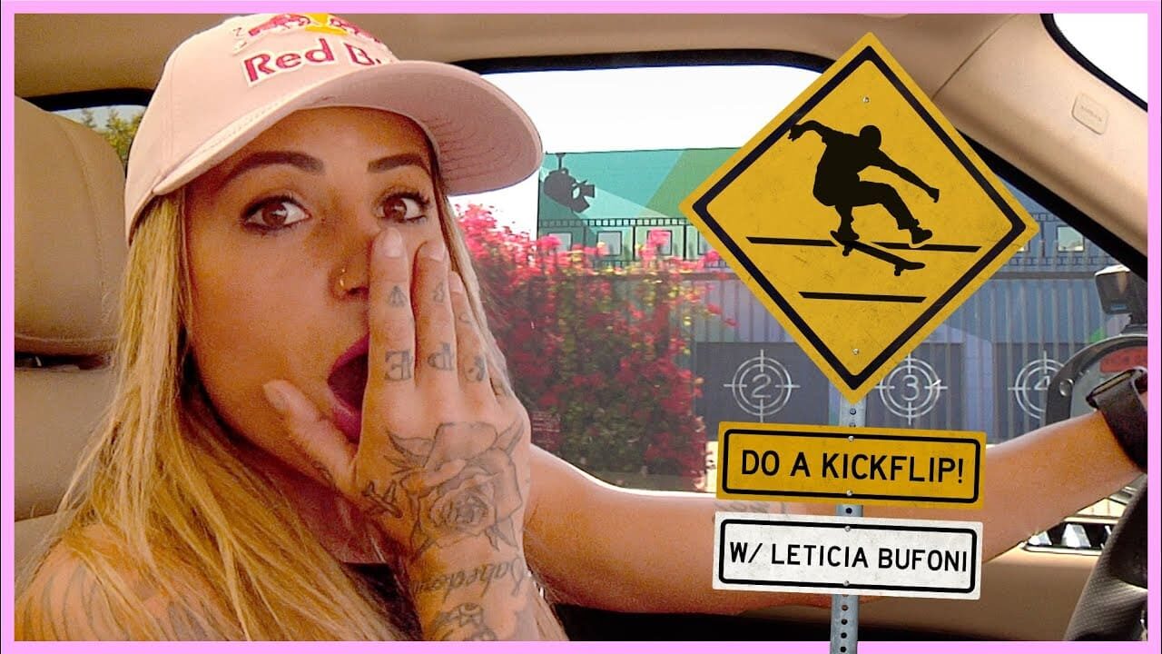 Leticia Bufoni Do a Kickflip