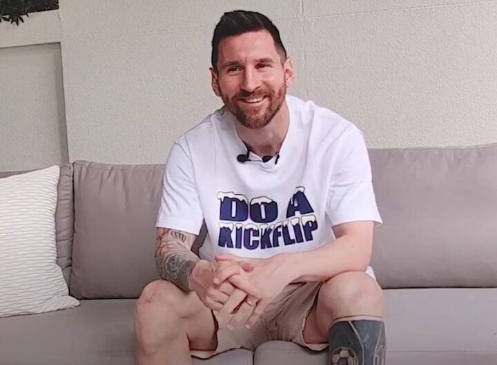 Lionel Messi Do a Kickflip