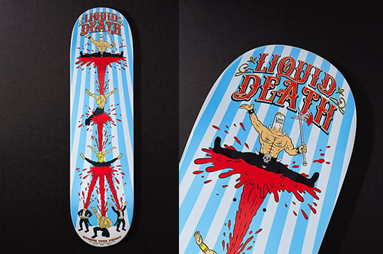 Liquid Death Skateboards