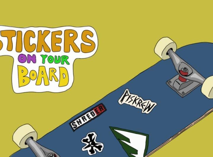 Skateboarding stickers