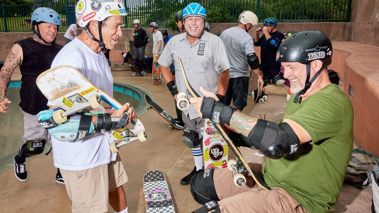 Middle-Aged Skateboarders