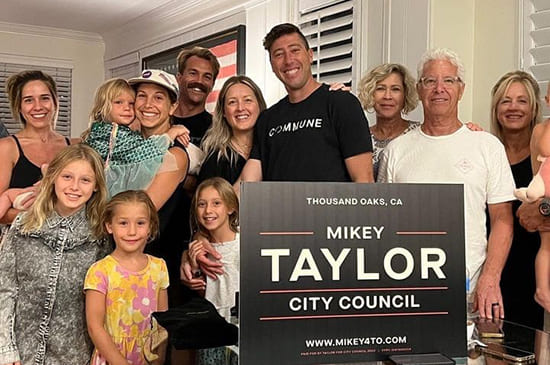 Mikey Taylor Wins City Council of Thousand Oaksl