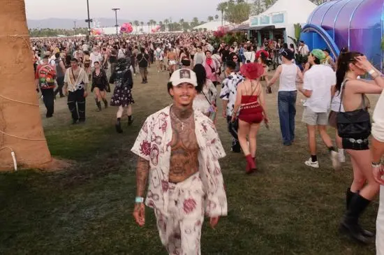 Nyjah Huston Pulled Up at Coachella