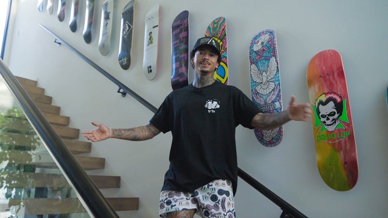 Nyjah Huston at his home