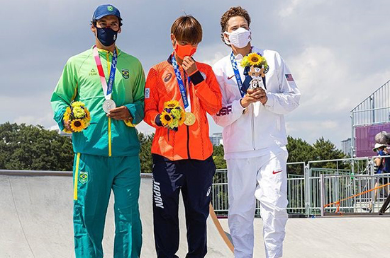 Olympic skateboarding champions