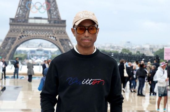 Pharrell Williams Arrived at The 2024 Paris Olympics