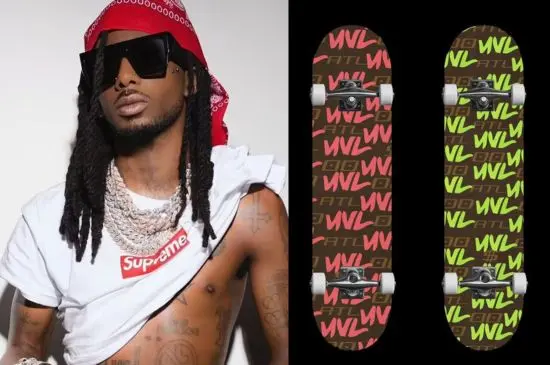 YVL スケートデッキ スケートボード￼ playboi carti Skater Rapper Playboi Carti to Release His New Skateboard Brand