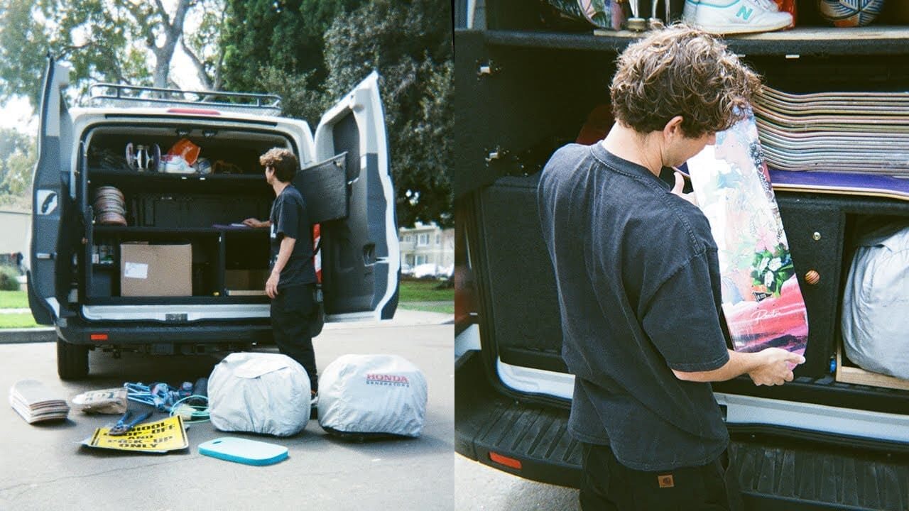 Primitive Skate Team's Tour Van