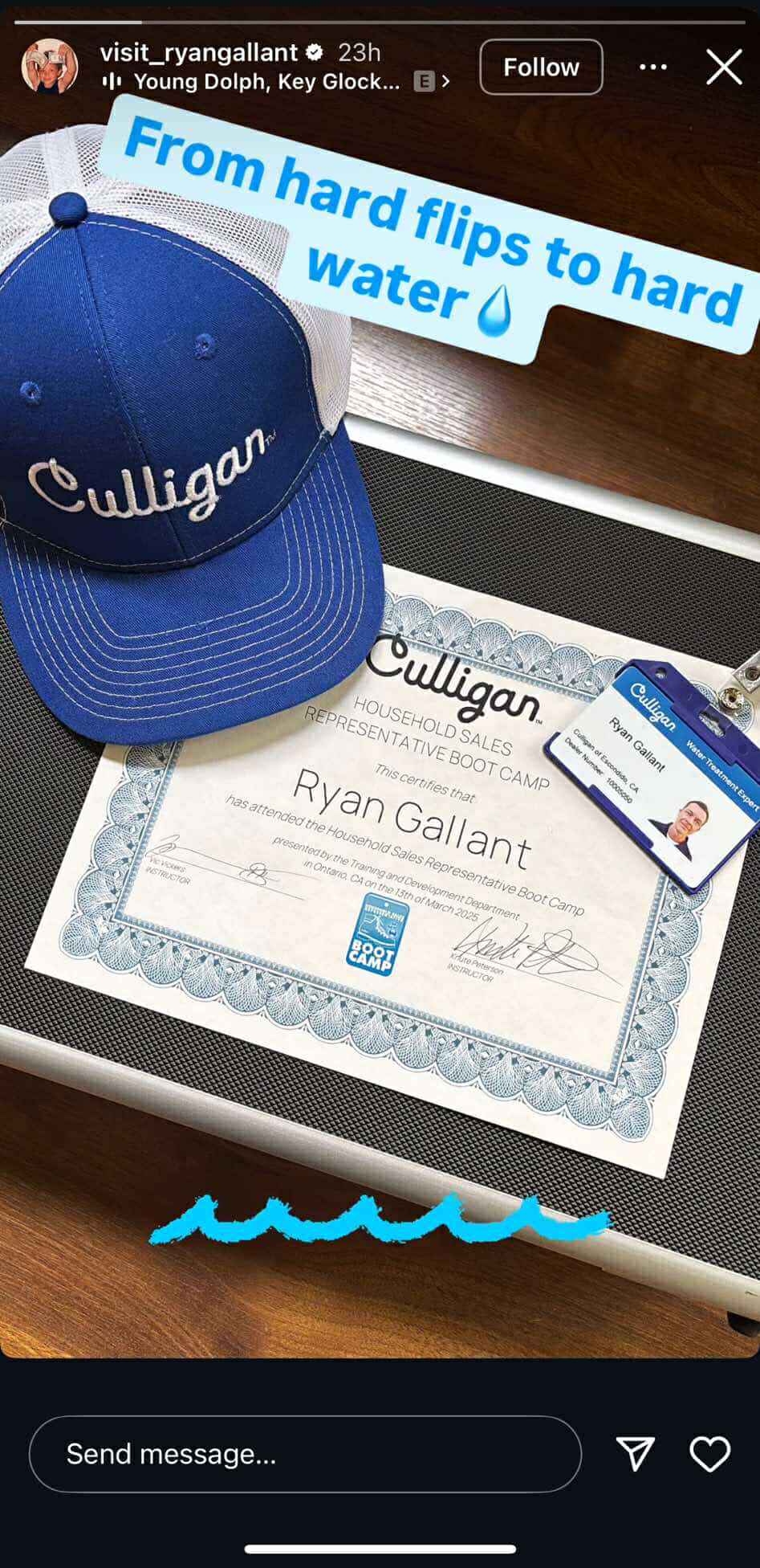 Pro Skater Ryan Gallant Earns Household Sales Representative Certification