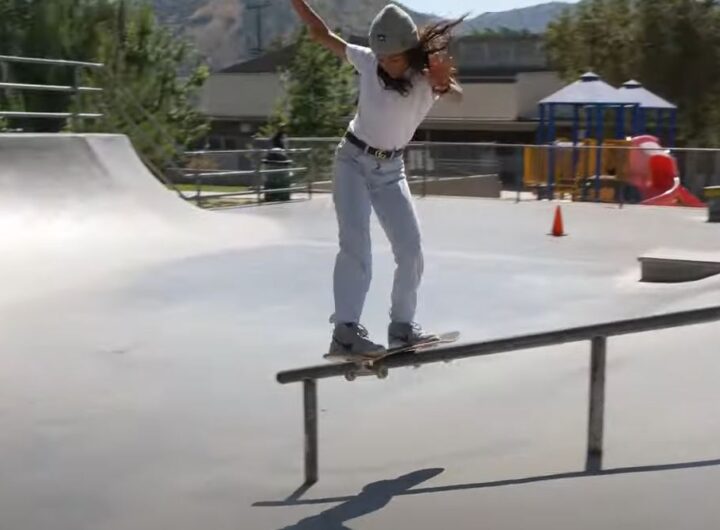 Rayssa Leal frontside boardslide