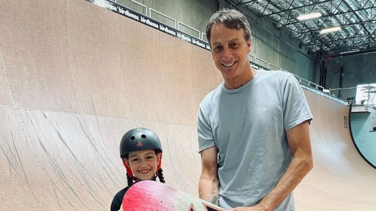 Reese Nelson and Tony Hawk